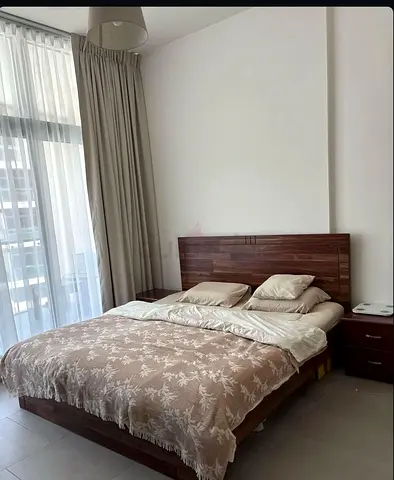 Free Wooden King Bed Frame with Headboard - Good Condition.