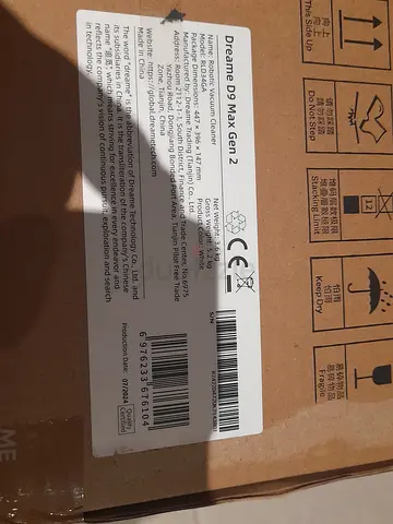 Dreame D9 Max Gen 2 Robotic Vacuum Cleaner in original packaging