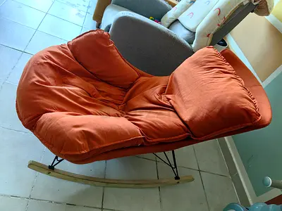 Orange Rocking Chair