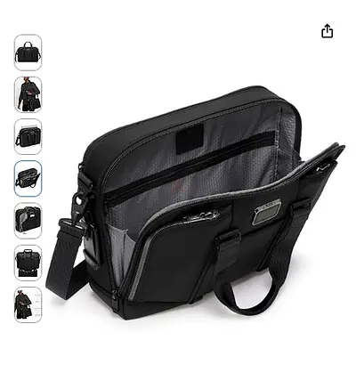 Tumi Men’s Alpha Bravo Advanced Brief- Black, Excellent Condition