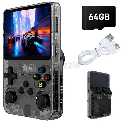 Handheld Retro Game Console (R36S) - Portable Pocket Gaming with Built-in Games
