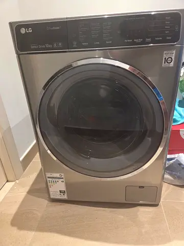 LG Front Load Washer Dryer Combo - 10kg Front Load, Silver