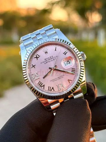 Rolex DateJust 36mm pink dial