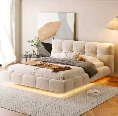 Luxurious Italian Solid Wood King Size Bed Elegant  Durable Design, Premium Craftsmanship (Multiple