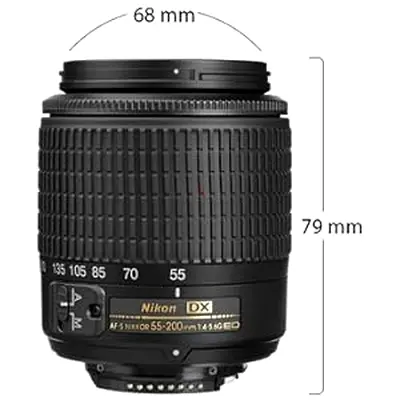 Nikon 55-200mm f4-5.6G ED AF-S DX Nikkor Zoom Lens