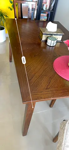 Solid wood dining table 1.4m length