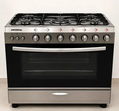 Freestanding 5-Burner Gas Range with Double Oven - Good Condition