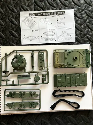1:72 Scale Model Tank M4A3 Sherman