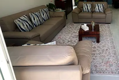 Comfortable Leather Sofa Set 3-+2+1