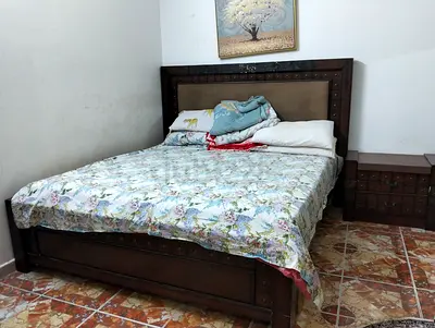 King Size Bed and Cupboard
