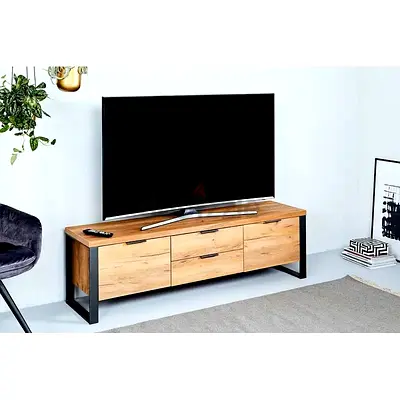 Sohl Furniture Designer Industrial Entertainment Unit