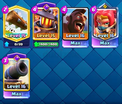 High Clash Royale account with high-level cards