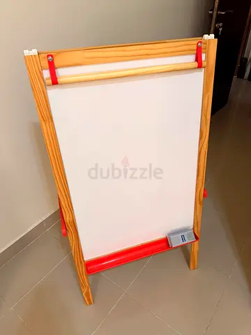 IKEA MÅLA Two-Sided Kids Easel (Whiteboard  Chalkboard) + Accessories