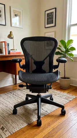 Herman Miller Aeron Size B Ergonomic Office Chair - Black