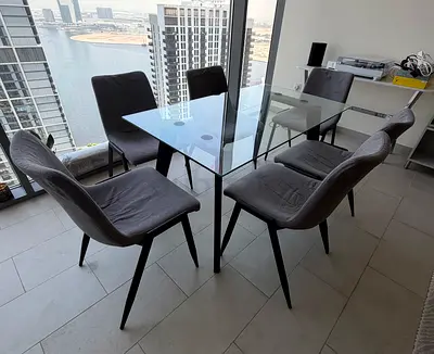 Table glass 135 x 78cm