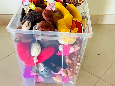 Large Box of Assorted Plush Soft Toys - Mixed Characters