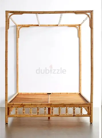 Natural Rattan Bed Bamboo breeze Frame - Queen/Double