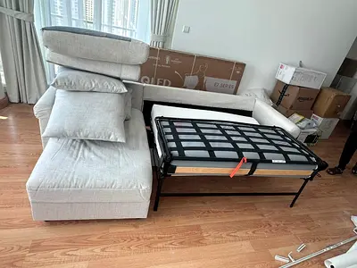 Top Quality ikea Gronlid L Shape Sofa bed with mattress