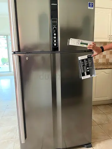 Hitachi 990L Top Mount Refrigerator (RV990PUK1KBSL) – Brilliant Silver – Very Good Condition