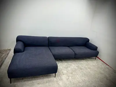 Like new condition the loom collection lshape sofa