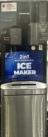 Panasonic 2-in-1 Water Dispenser with Ice Maker - Stainless Steel )
