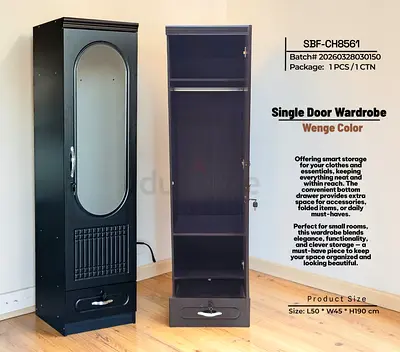 Brand New Single-Door Wardrobe For Sale
