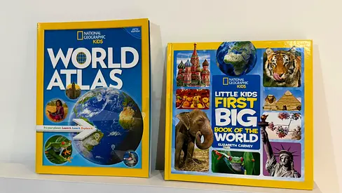 National Geographic Kids Books Bundle World Atlas and First Big Book of the World