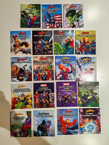 Marvel Super Hero Mini Book Collection – 19 Books – Excellent Condition – AED 50 🦸‍♂️📚