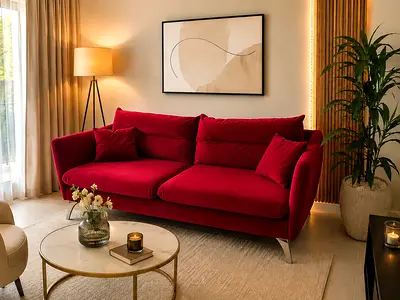 Sofa red Couch