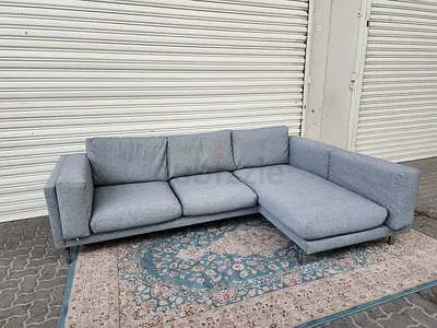 Modern Gray L-Shaped Sectional Sofa