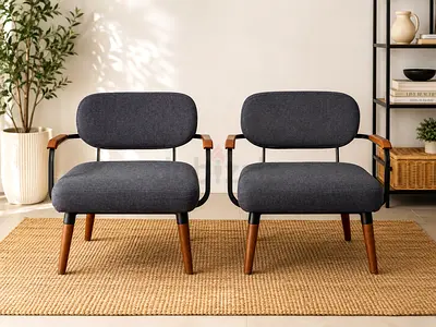 Pair of Ebarza Lounge Chairs – Excellent Condition