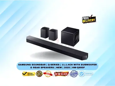 Samsung Soundbar | Q-Series | 11.1.4ch with Subwoofer  Rear Speakers | New | 2025 | HW-Q995F