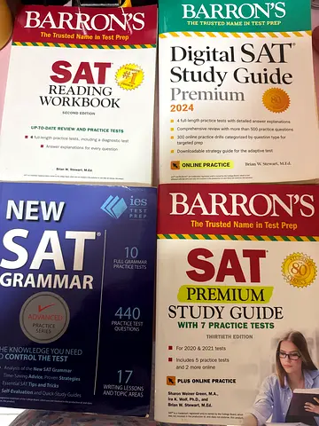 SAT BOOKS BARRONS FOR SALE