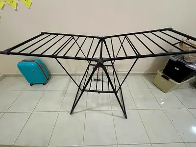 Foldable Indoor/Outdoor Clothes Drying Rack - Black, Heavy Duty, Brand New Condition