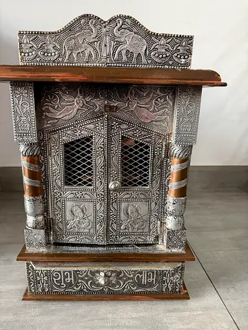 Temple Cabinet with Silver Inlay for free