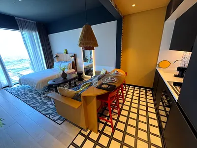 Fully furnished studio | High floor | Modern interiors