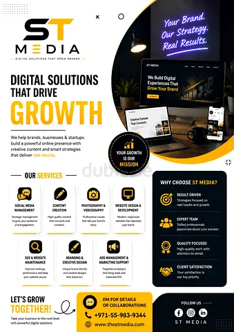 Professional Social Media Management  Website Services UAE
