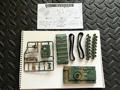 1:72 Scale KV-1 Plastic Model Tank