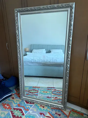 Large standing Silver Mirror