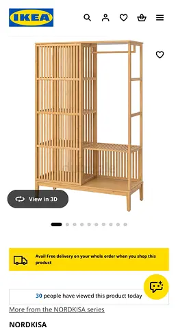 open wardrobe