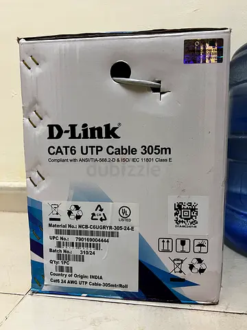 D-Link Cat6 UTP Network Cable 305m Box - Brand New