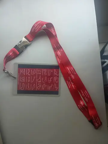 Alfa Romeo F1 Team 2018-19 Lanyard with Race card