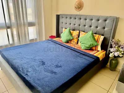 Bed with mattress