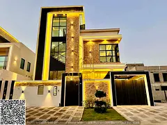 Modern 3-Story Villa for Sale in Yasmin – 5 Master Bedrooms – High-End Finishing &amp; Stone Fac