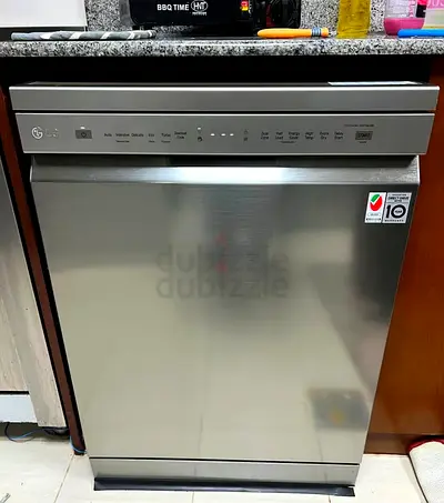 Free Delivery- LG Latest Model Dishwasher Full Touch Penal Control Digital Clock 60x60 cm