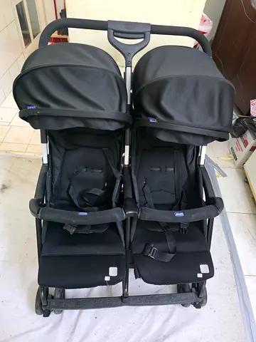 Chicco Echo Twin Stroller in Black