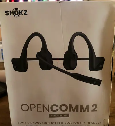 SHOKZ OpenComm2 2025 Upgrade Bone Conduction Headset,