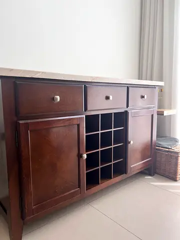 Dining cabinet storage / marble top