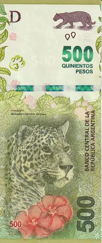 ARGENTINA 500 PESOS BANKNOTE 2019
