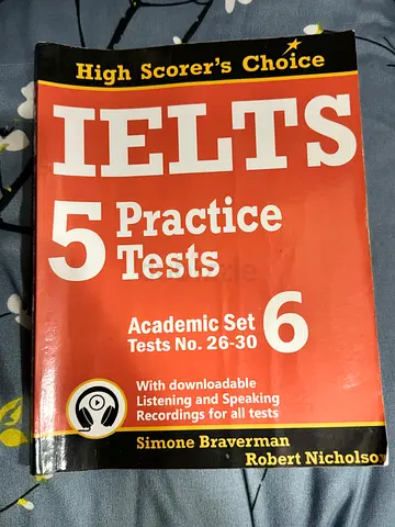 IELTS 5 Practice Tests: Academic Set 6 (Tests No. 26-30) by Simone Braverman  Robert Nicholson